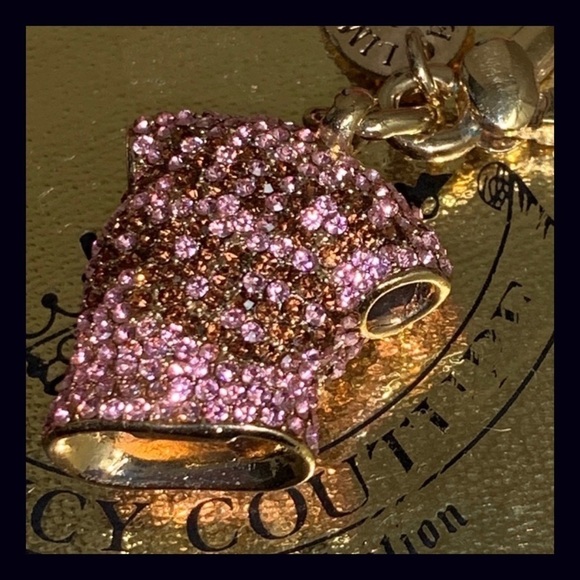 Juicy Couture Limited Edition 2005 Pink Pave T-Shirt Charm - Picture 4 of 6